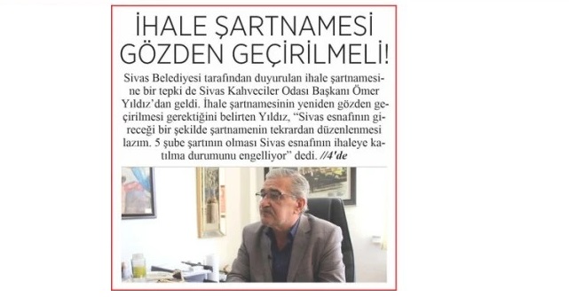 Sivas İrade Gazetesinde 17 Eylül 2024 tarihinde yer alan haber