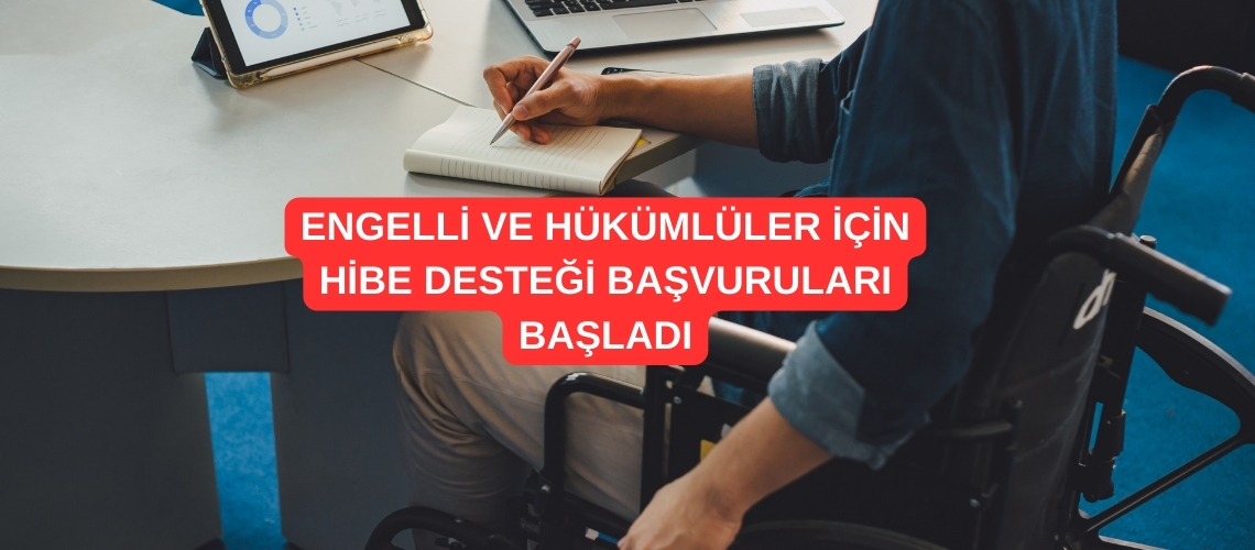 Engelliler ve hükümlüler için hibe desteği başvuruları başladı