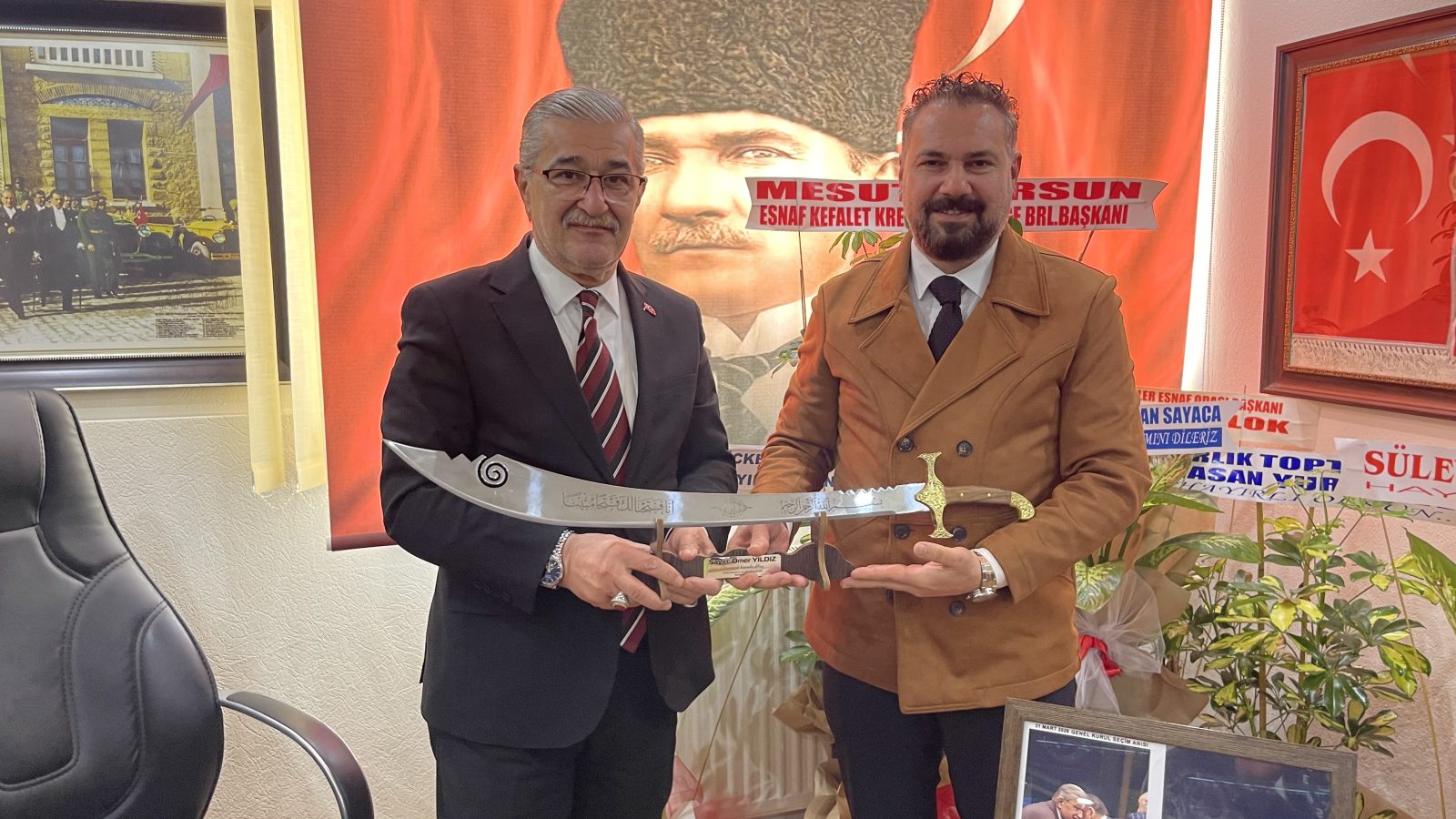 Sivas Emlakçılar Birliği’nden Odamıza Tebrik Ziyareti