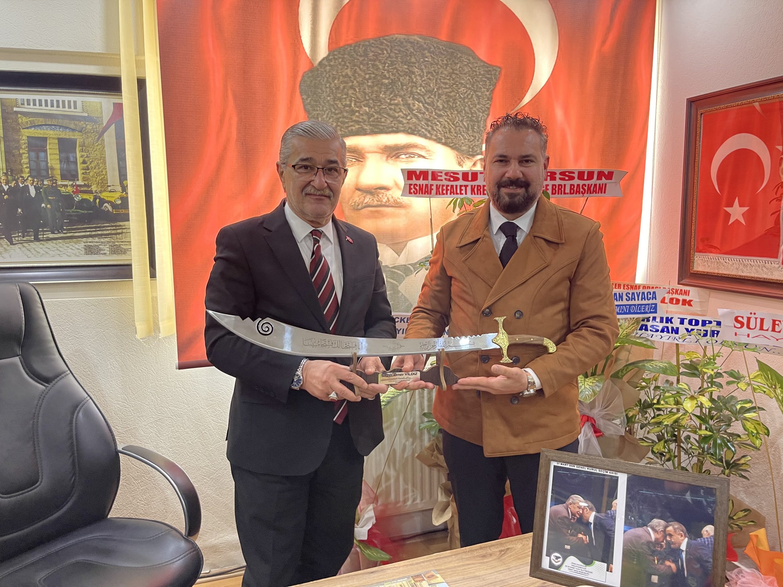 Sivas Emlakçılar Birliği’nden Odamıza Tebrik Ziyareti