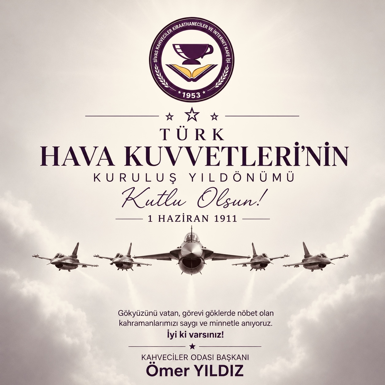 Türk Hava Kuvvetlerimizin Kuruluş Yıldönümü Kutlu Olsun 🇹🇷✈️